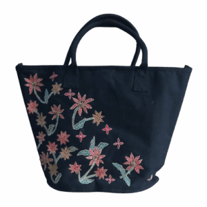 Cotton Canvas Dyed Embroided Bag