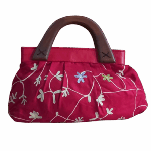 Cotton Drill Embroided  Handbag