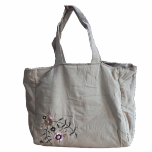 Cotton courdoury Embroided  Sequins Bag