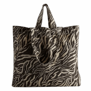 Tiger Print Cotton Canvas Bags